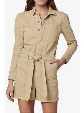 Joe's Jeans Beige Utility Romper with Belt